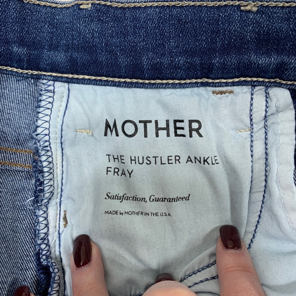 Mother The Hustler Ankle Fray Jean in Satisfaction Guaranteed Sz 25 - Picture 13 of 16